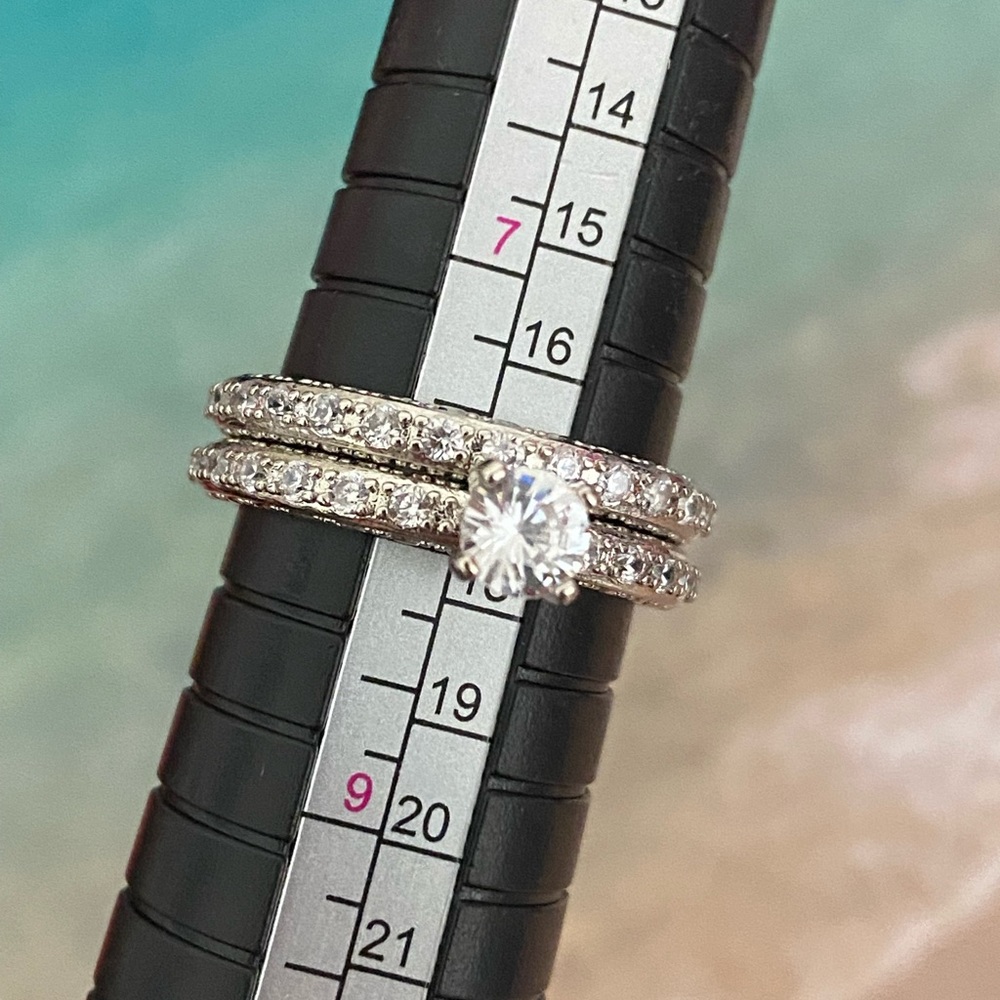 Sterling Silver Double Ring Set - image 8